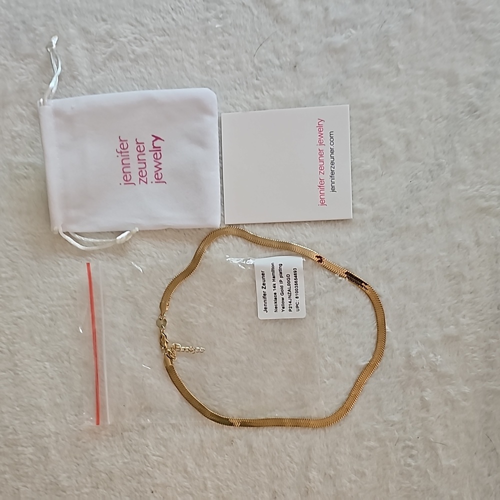 Jennifer Zeuner adjustable necklace 14" 16"
